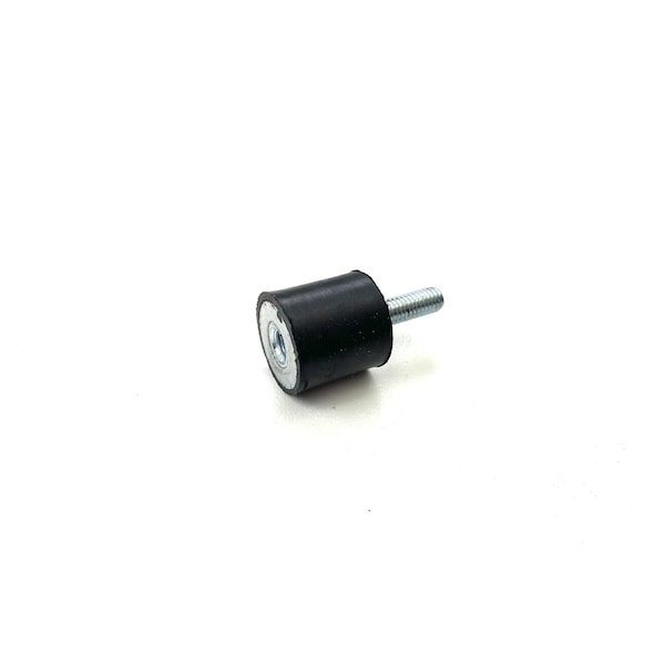 Fairchild Industries Rubber vibration isolator mount, female to male, metric, Natural Rubber 50A, Zinc-plated steel - RVI1002-FM50