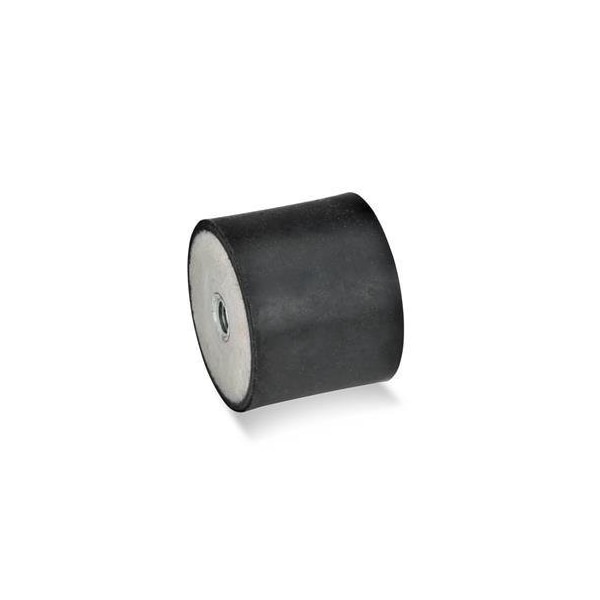 J.W. Winco Vibration-Isolating Mount, 30 mm H - 351-60-30-M10-EE-55