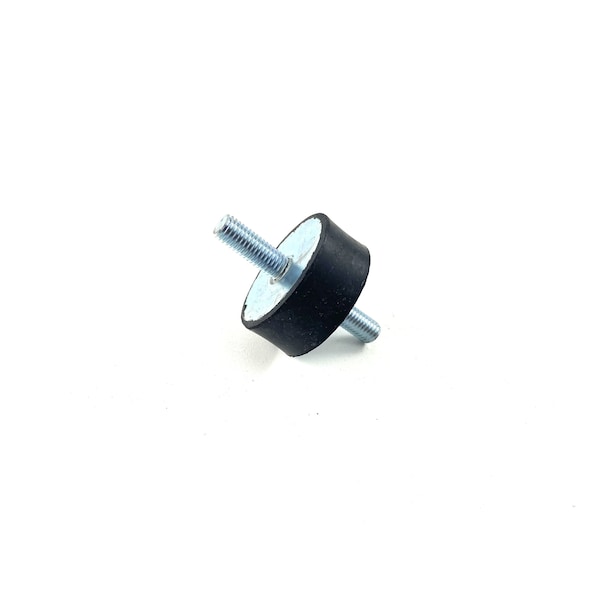 Fairchild Industries Rubber vibration isolator mount, male to male, metric, Natural Rubber 50A, Zinc-plated steel - RVI1013-MM50