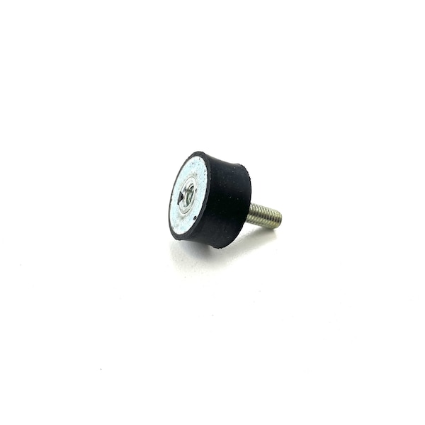 Fairchild Industries Rubber vibration isolator mount, female to male, metric, Natural Rubber 50A, Zinc-plated steel - RVI1006-FM50