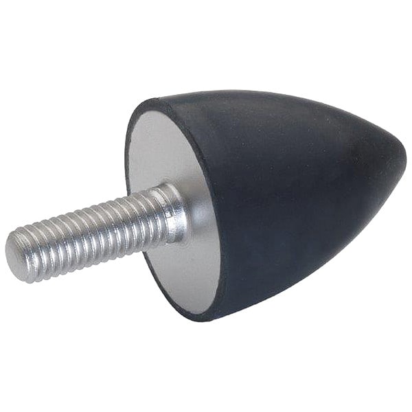 J.W. Winco Vibration-Isolating Mount, 58 mm H - 453-70-58-M12-S-55