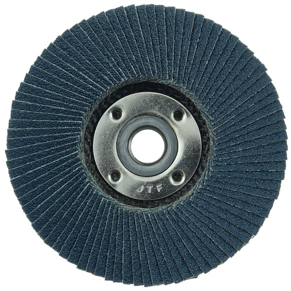 Weiler 4-1/2" Big Cat Disco de Láminas Abrasivas, Plano (TY27), 80Z, 5/8"-11 UNC - 50810