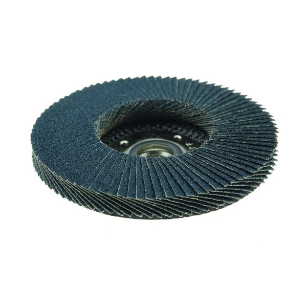 Weiler 4-1/2" Big Cat Disco de Láminas Abrasivas, Plano (TY27), 80Z, 5/8"-11 UNC - 50810