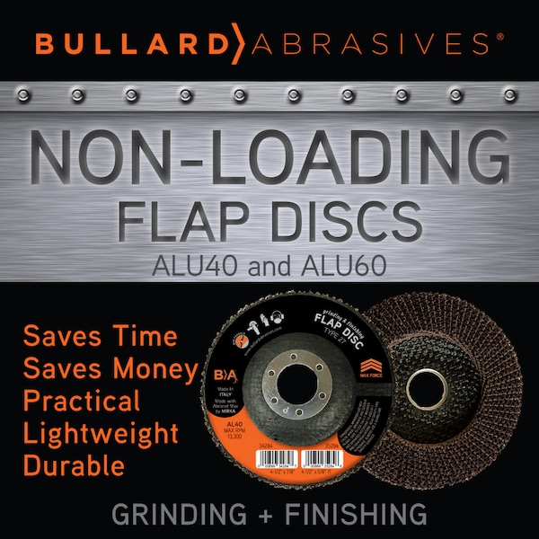 Disco de aletas sin carga Bullard Abrasives, 4-1/2 x 7/8, T27 - 5327