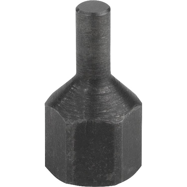 Kipp Rest Pad Pin Form, Form:D Internal Thread D=M12, D1=6, H=60, Sw=19, Carbon Steel - K1105.2120660