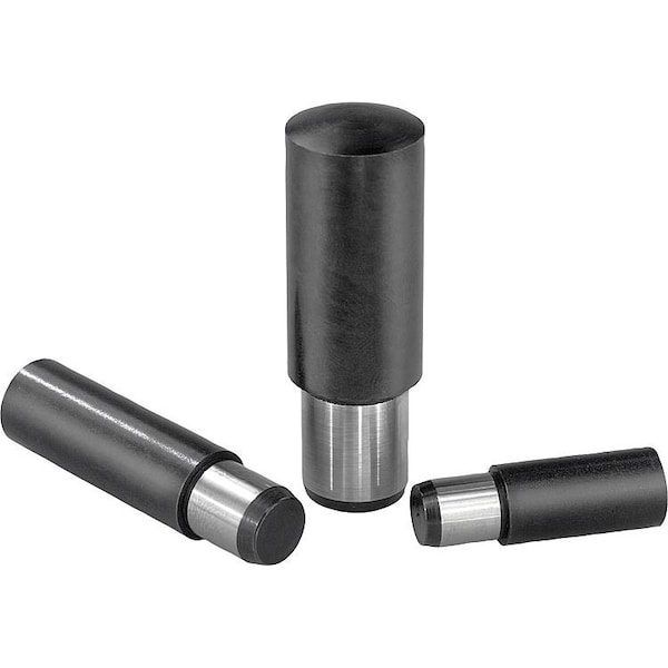 Kipp Rest Pad D1=16, H=25, Mild Steel Black Oxidized, Harden., G - K0305.16X25