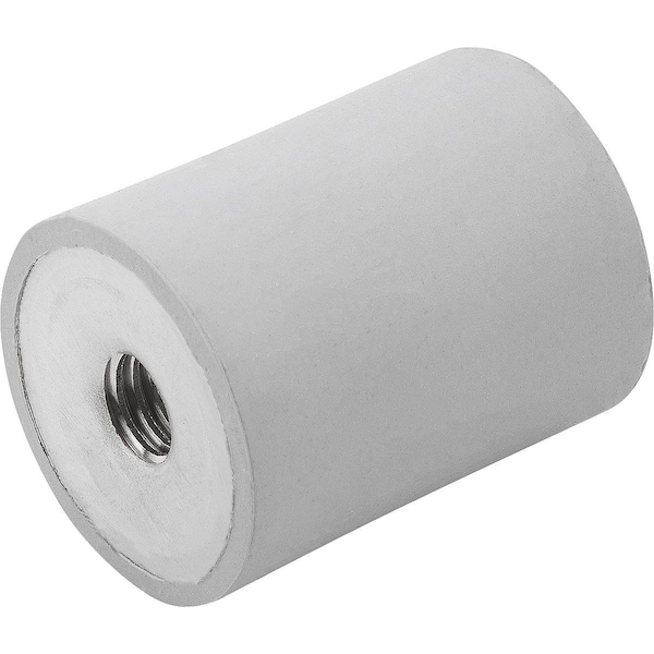 Kipp Rubber Buffer Type E Thread M06, D=20, H=20, Stainless 1.4401, Comp:Elast. Natural Rubber Shore 55A,  - K1319.02002055