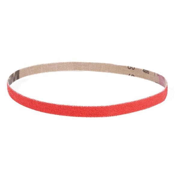 Banda abrasiva VSM, 120 G, Cerámica, 3/4 x 24", paquete de 20, recubierta, 3/4" de ancho, 24" de largo, 120 granos, fino, cerámica, XK870X, Rojo - 286774