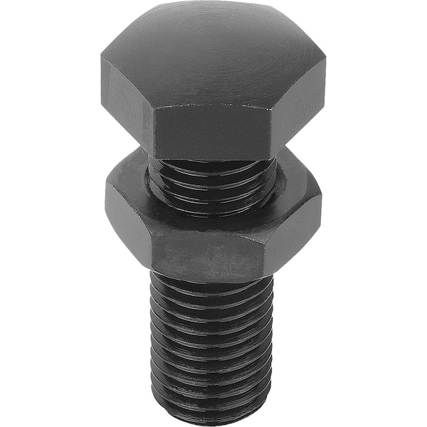 Kipp Rest Pad M12X70, H=80, Sw=19, Carbon Steel Tempered And Black Oxidis - K0307.12080