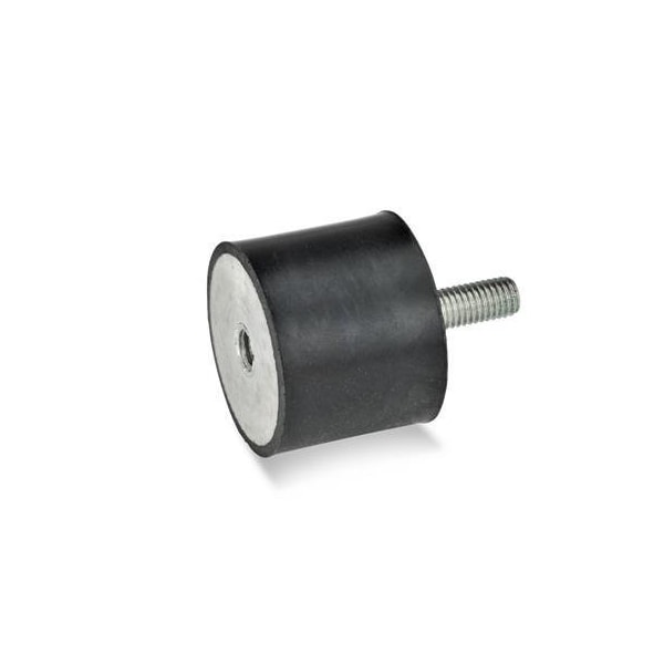 J.W. Winco Vibration-Isolating Mount, 25 mm H - 351-15-25-M4-ES-55
