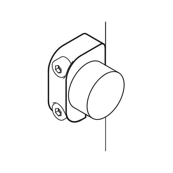 Kipp Mounting bracket aluminum Style A, for indexing plungers - K0638.312