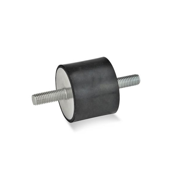 J.W. Winco GN351-15-20-M4-SS-55 Rubber Bumper Threaded Studs - 351-15-20-M4-SS-55