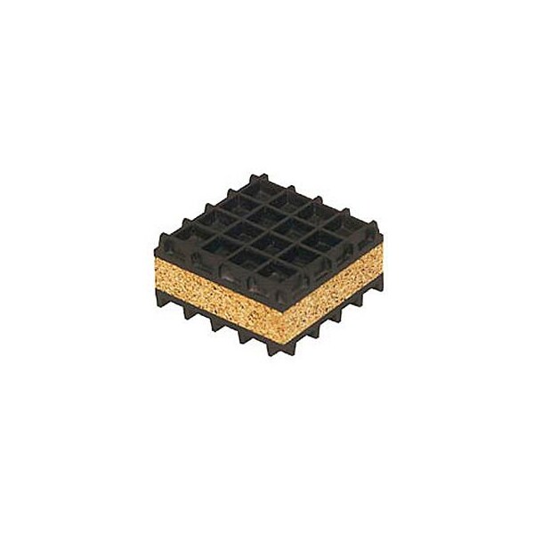 Mason Industries Neoprene And Cork Pad 3" X 3" X 1" - NK3X3