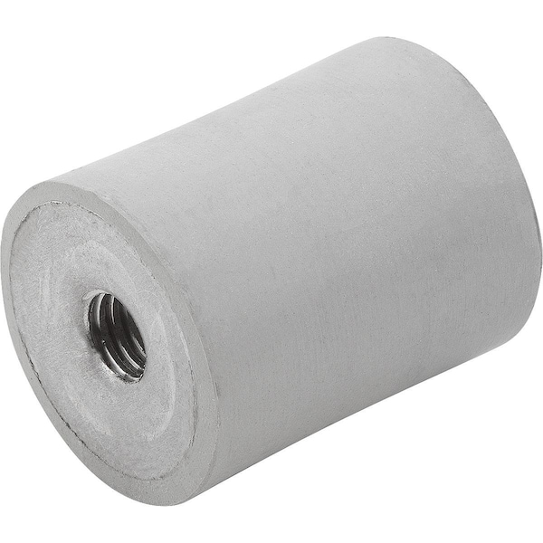 Kipp Rubber Buffer Type C Thread M06, D=25, H=30, Stainless 1.4401, Comp:Elast. Natural Rubber Shore 55A,  - K1320.02503055
