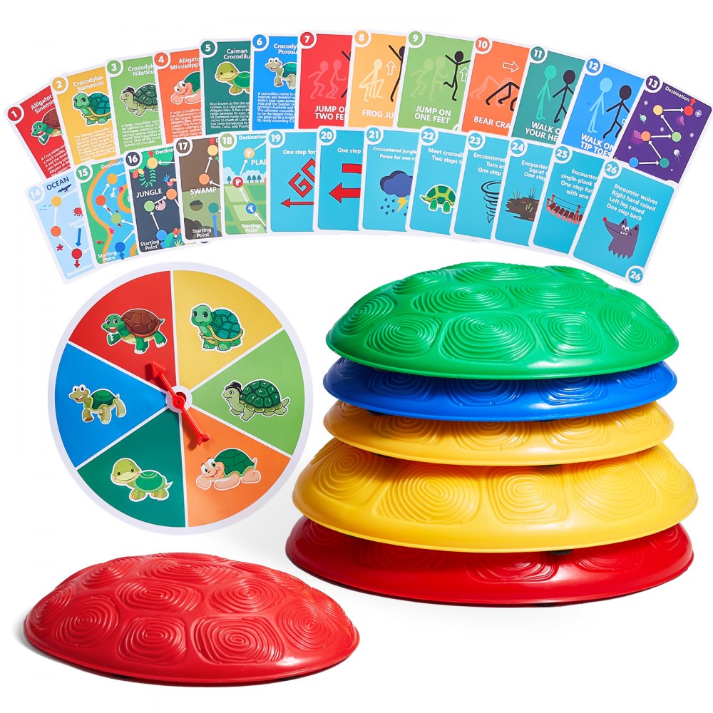 VEVOR Kids Balance Stepping Stones Sensory Obstacle Course 6 PCS Outdoor Indoor - ETPHDJSFSKHGQVJZZV0
