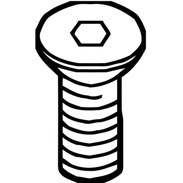 Erickson Spare Part, SCR S111 4-40 X 3/8 FHCS - S111