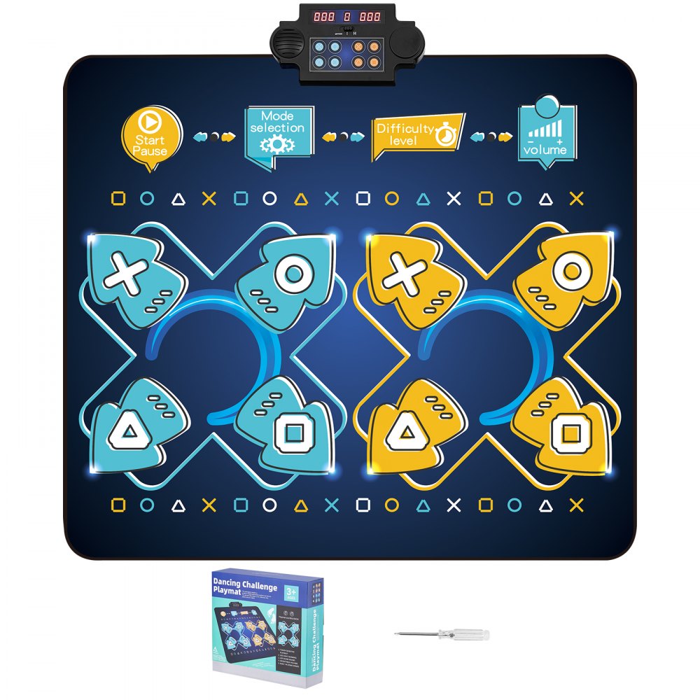 VEVOR Dance Mat for Kids Dance Pad Toys Two Player Gift for 3+ Year Old Girls - TWDDJKSR0000M878EV9