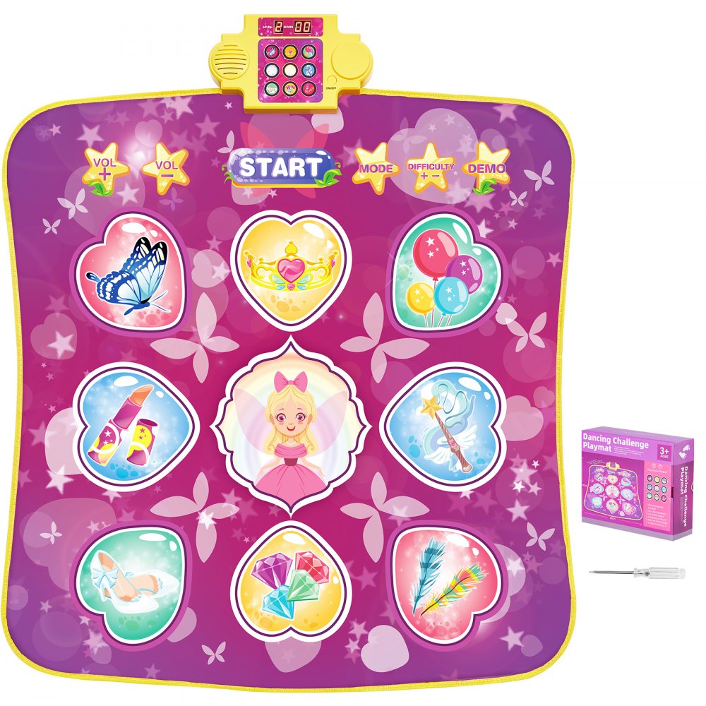 VEVOR Dance Mat for Kids Dance Pad Toys Single Player Gift for 3+ Year Old Girls - TWDDJKDR0000BGRH0V9