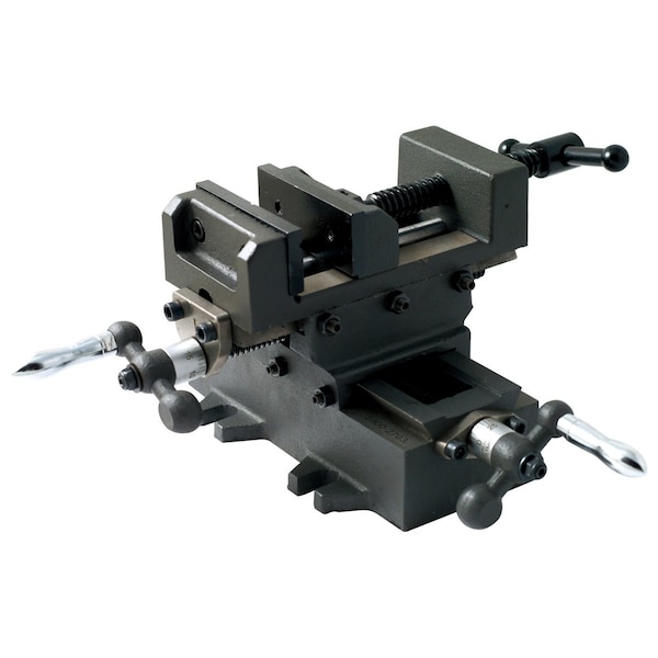 Hhip 3" Heavy Duty Cross Slide Vise With Metric Dial - 3900-2703