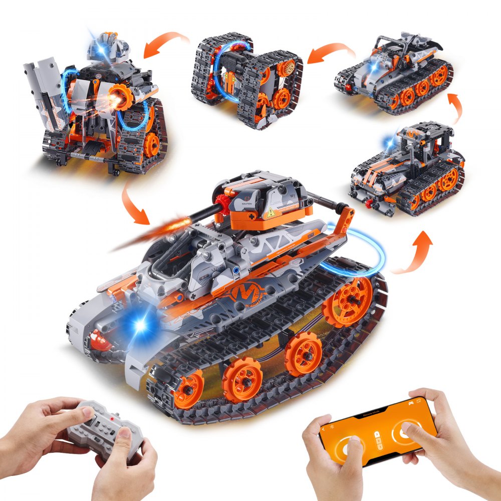 VEVOR STEM Building Toys for Kids 5 in 1 App & Remote Control Car/Robot 554 PCS - YKBCPDJMJQRWUVUT8V9