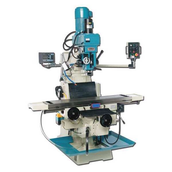 Baileigh Industrial Vertical Mill, 3Phase, 220V, 12 x 58In - VM-1258-3