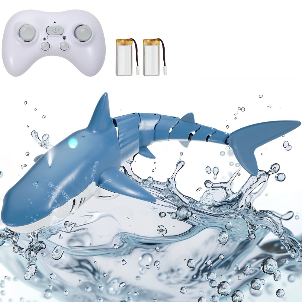 VEVOR Remote Control Shark Toy 2.4 GHz High Speed RC Boat for Kids Adults Gift - SSYKCLSLJ30KRT1EOV9