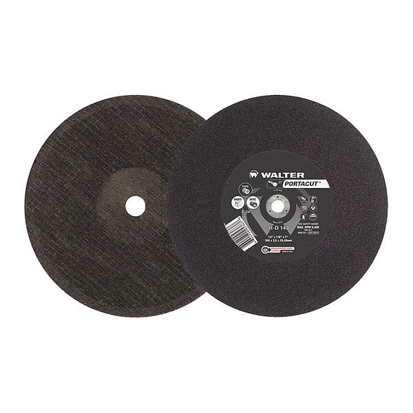 Rueda de corte de Walter Surface Technologies, T1 14"x1/8"x1" C24 - 11D143