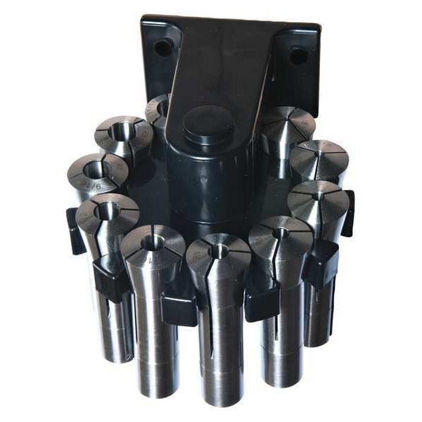 Dayton Collet Set, 12 Pcs, "1/8" to 3/4" x 1/16" - 5PZP0