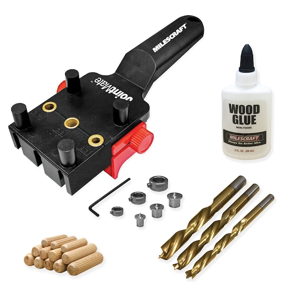 Milescraft Dowel Jig Kit 1/4 in. 5/16 in. 3/8 in. - 1333