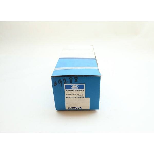 Big Daishowa Seiki Hydraulic Chuck 20mm X110mm Tool Holder - BBT40-HDC20-110