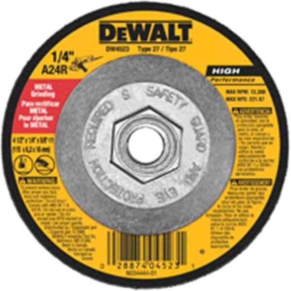 Dewalt DW4523 Disco de corte para metal de 4.5 x 0.25 pulgadas - 4354197
