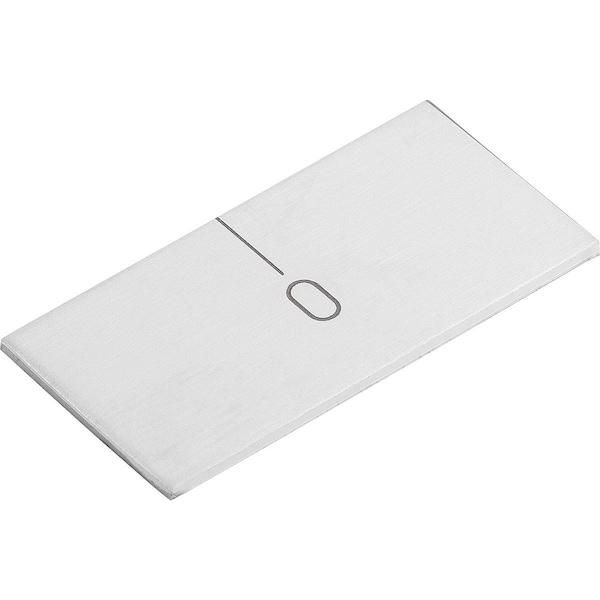 Kipp Zero Mark Self Adhesive, Horizontal L=30 15X1, Stainless Steel Bright - K0759.00