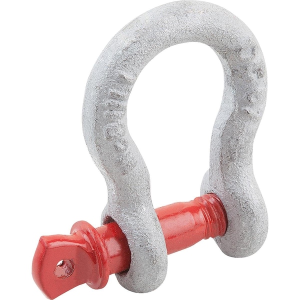 Kipp Shackle Swiveling Steel, Round, Comp:Steel, Comp:Red - K1058.0475022