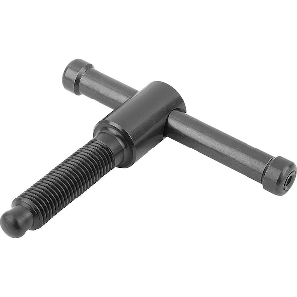 Kipp T-Thrust Screw Loose T-Bar D1=M16 Steel - K0756.216X55