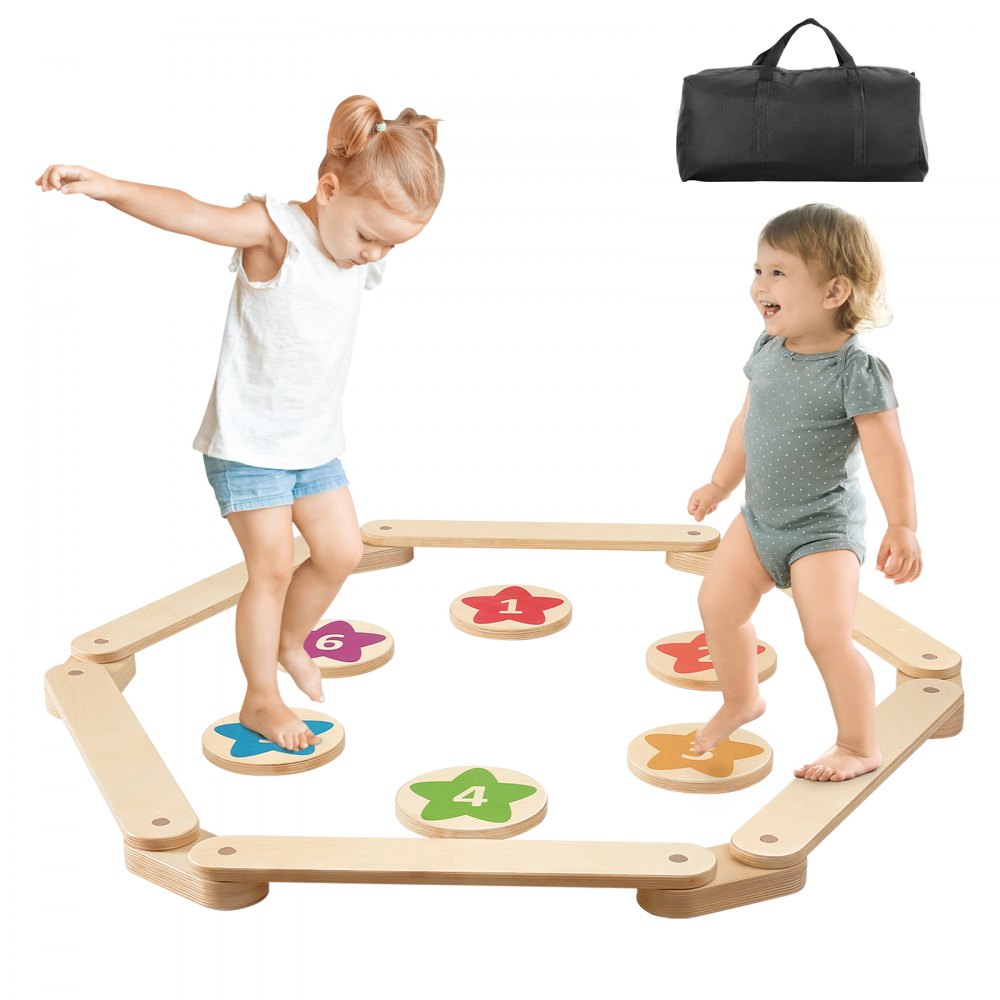 VEVOR Kids Balance Beam Stepping Stones Gymnastics Children Balance Board 6 PCS - ETPHMMZGM6B6L7L2DV0