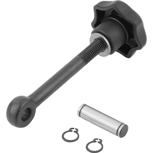 Kipp Swing Screw D=M08 Steel, Comp:Thermoplastic - K0053.08075