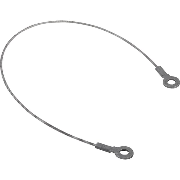 Kipp Tether Cable Form:B With Crimp Terminals L=300, Stainless Steel, Comp:Aluminum - K0367.1300