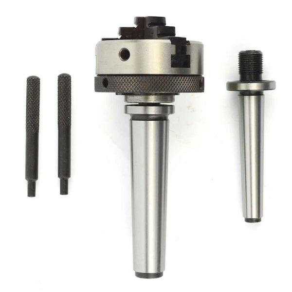 Big Horn Mini lathe Chuck 2 Inch Diameter with MT-1 and MT-2 Shank - 19199
