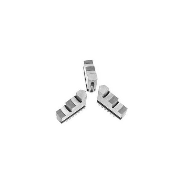 Bison Usa Bison Hard Solid ID Jaws for 8" 3-Jaw Scroll Chuck, 3 Piece Set - 7-881-308