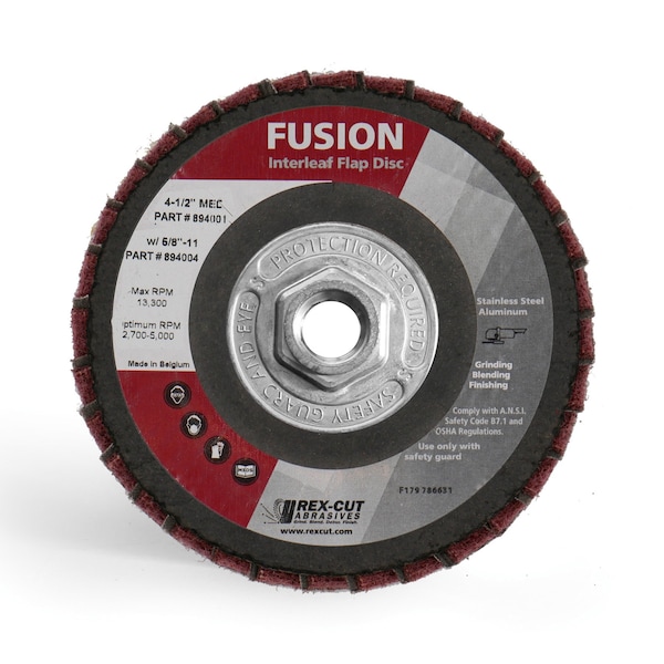 Rex Cut Disco de Solapa Fusion 4 1/2 x 5/8-11 T29 Fusi - 894004