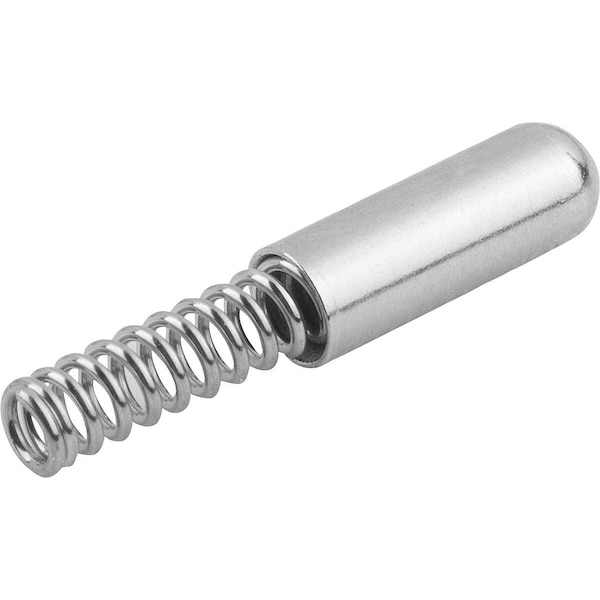 Kipp Spring Sleeve Rounded, Form:A Without Collar L=16, D1=3 Steel, Comp:Stainless Steel - K1277.113016