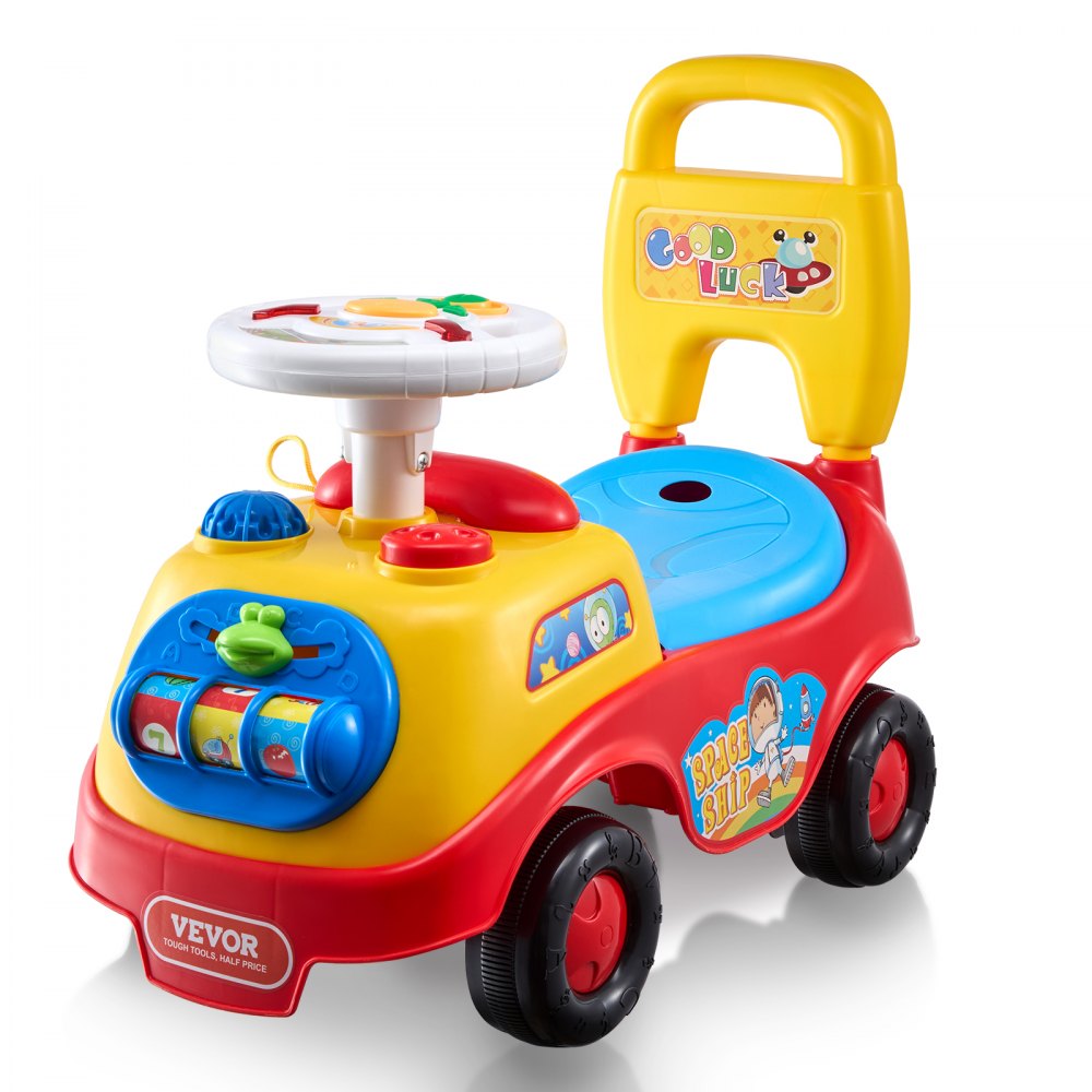 VEVOR Ride On Push Car for Toddlers, Ages 1-3, Ride Racer, Sit to Stand Toddler Ride On Toy, Classic Kids Ride On Car with Music Steering Wheel, Horn & Under Seat Storage, Ride On Toy for Boys Girls - KBKETCZSTCKTZR8C4V9