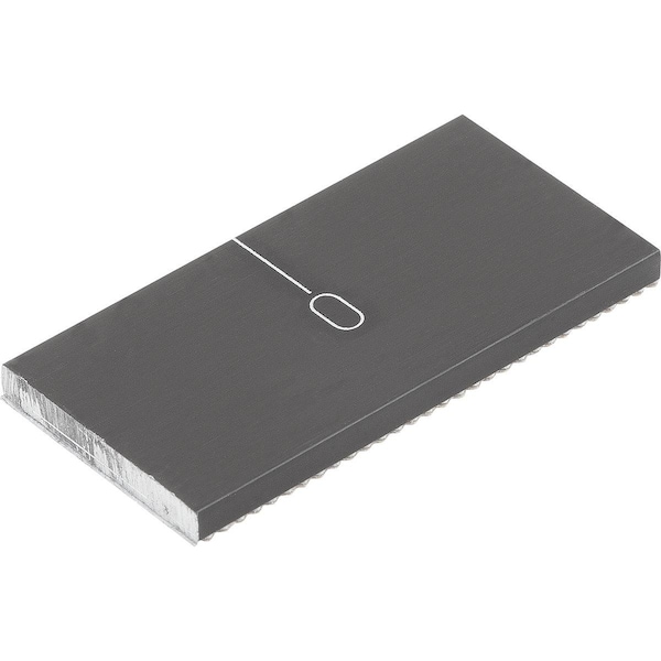 Kipp Zero Mark Self Adhesive, Horizontal L=30 15X2, Aluminum Black Anodized - K0757.00