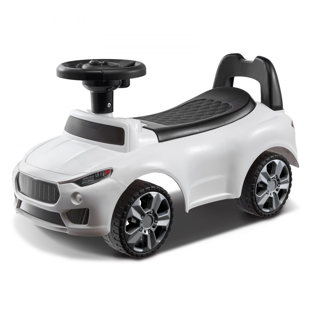 VEVOR Ride On Push Car for Toddlers, Ages 1-3, Ride Racer, Sit to Stand Toddler Ride On Toy, Classic Kids Ride On Car with Music Steering Wheel & Under Seat Storage, Ride On Toy for Boys Girls, White - KBKETCZSTCQCJPWALV9
