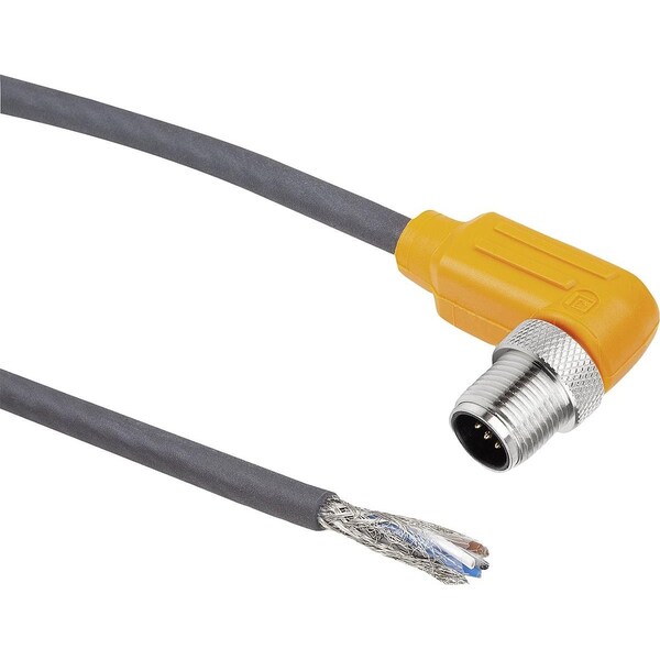 Kipp Connector, Connection Shielded, Form:D Sockets Angled, M12X1, D2=14, 5, P=5000, N=5X0, 34 Mm²,  - K1482.1245X5000