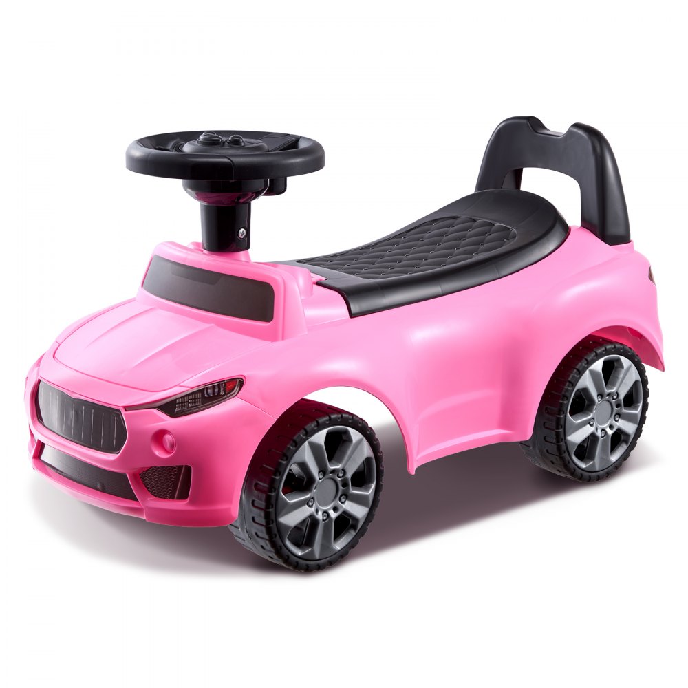 VEVOR Ride On Push Car for Toddlers, Ages 1-3, Ride Racer, Sit to Stand Toddler Ride On Toy, Classic Kids Ride On Car with Music Steering Wheel & Under Seat Storage, Ride On Toy for Boys Girls, Pink - KBKETCZSTCQCEYVVGV9