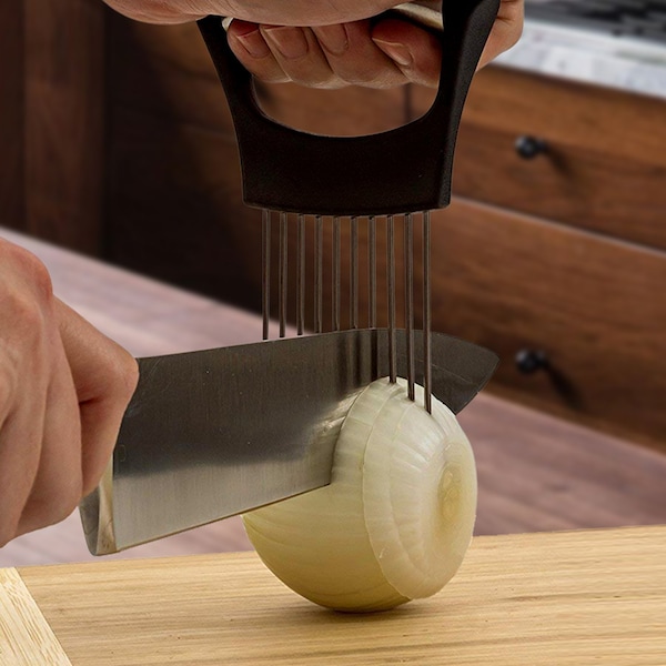1947Kitchen Ultra Sharp Knife Sharpener and Stainless Steel Vegetable And Meat Slicer Holder, 2PK - BUN-2-CHAKS-CHAMV-746