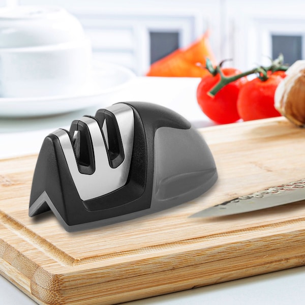 1947Kitchen Ultra Sharp Knife Sharpener and Stainless Steel Vegetable And Meat Slicer Holder, 2PK - BUN-2-CHAKS-CHAMV-746