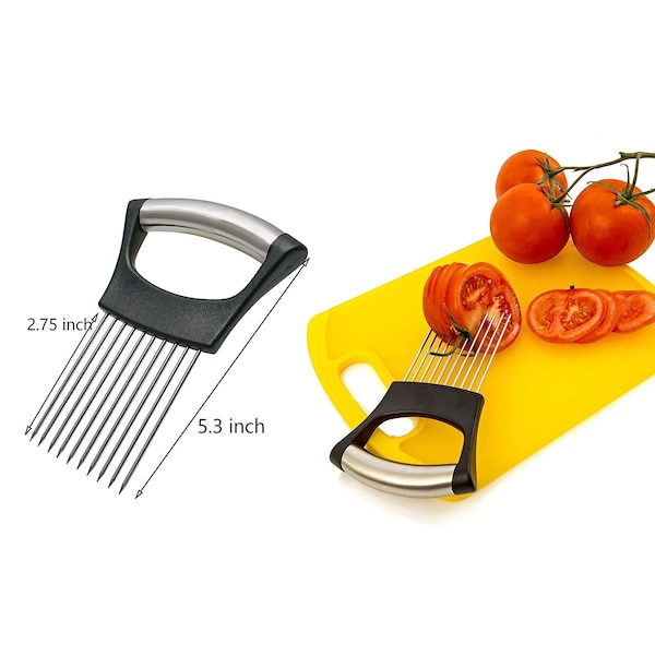 1947Kitchen Ultra Sharp Knife Sharpener and Stainless Steel Vegetable And Meat Slicer Holder, 2PK - BUN-2-CHAKS-CHAMV-746