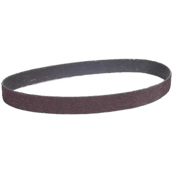 Norton Abrasives Sanding Belt, Recubierto, 1/4 pulg de ancho, 18 pulg de largo, Grano P80, Grueso, Óxido de aluminio, R283 Metalite, Marrón - 78072773921